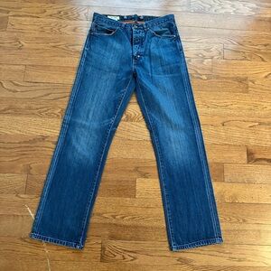 SL 100 Selvedge Button Fly Denim Jeans 30x32 Dark Blue 100% Cotton